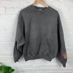 Madhappy Long Sleeve Sweatshirt Gray Size Medium